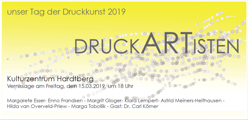 15. März 2019; Tag der Druckkunst ...