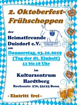 3. Oktober 2019; Frühshoppen im Kulturzentrum